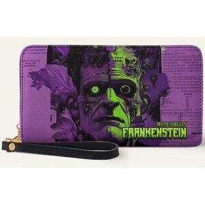"Frankenstein" Lablight Violet Wallet Horror Goth Halloween Mary Shelley New